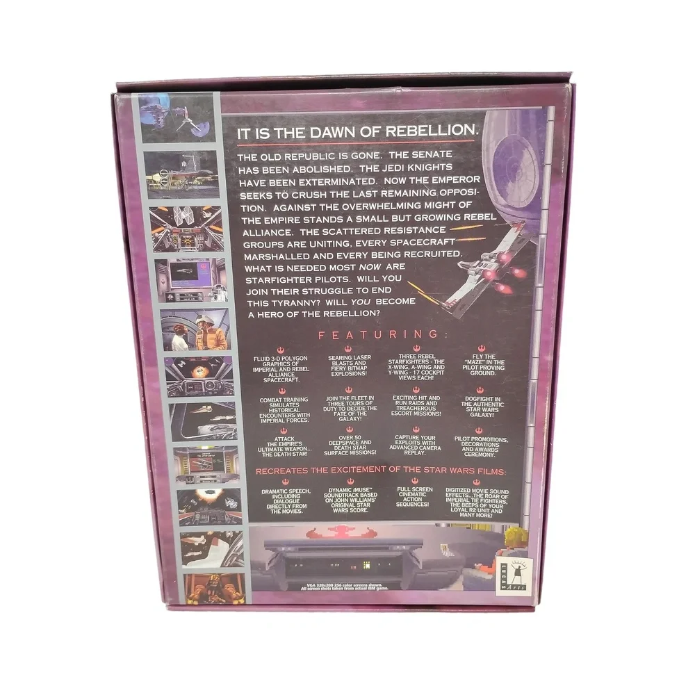 Vintage 1992 Star Wars: X-Wing Space Combat Simulator (PC Big Box Edition) PC